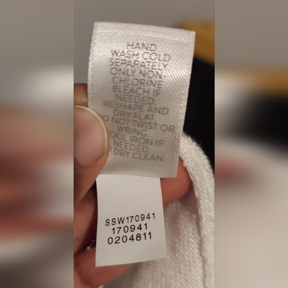 Pure J. Jill L Large White Blue Tie Dye Linen Boho Hippie Top Beach Lagenlook - Picture 8 of 10